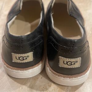 Ugg black leather loafers